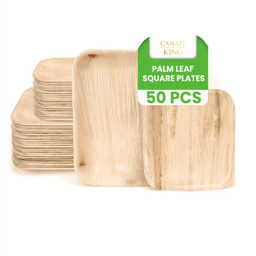Bamboo plates palm - plates, leaf