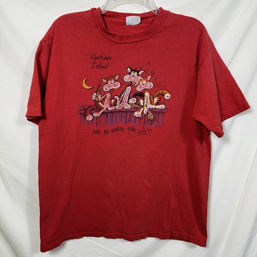 Vtg distressed mackinac island - vtg,
