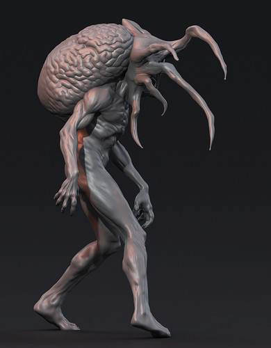 Alien zombie creature 70mm - alien,