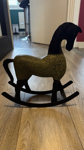 Metal rocking horse decoration - rocking,