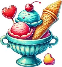 Valentine's Day Ice Cream Wall