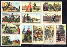 Kellogg's Trade Cards - The Story of the Bicycle - complete set