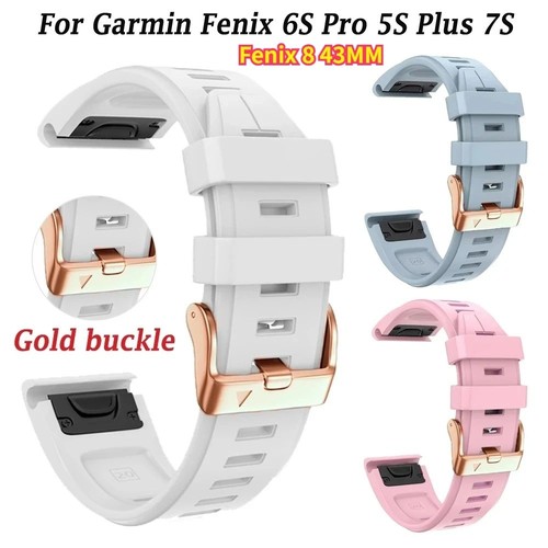 Rose gold buckle easyfit strap - gold,