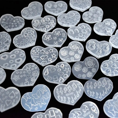 Tiny beads flower heart - tiny, star