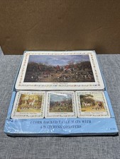 Fox hunting set of 4 table