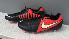 NIKE UK SIZE 8 LIBRETTO III SG FOOTBALL BOOTS BLACK WHITE RED TRAINERS EUR 42.5