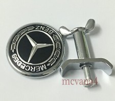 45mm black bonnet badge - 45mm,