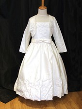 IVORY/WHITE GIRLS FLOWER GIRLS BRIDESMAIDS DRESS WEDDING PARTY SIZE 2 4 6 8 10