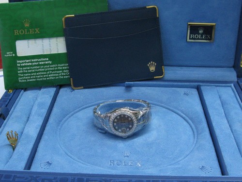 18kt rolex pearlmaster - rolex, black