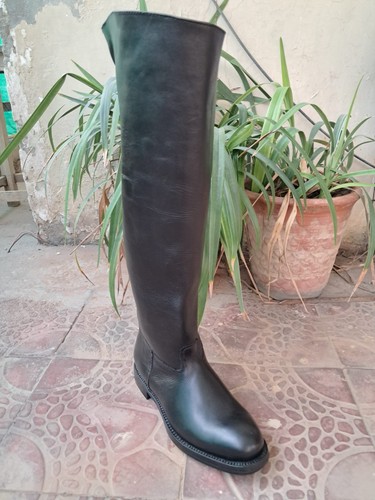 Men tall knee - high, leather