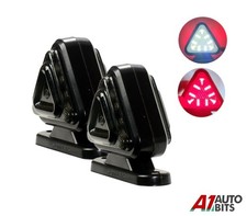 2x Smoked Triangle 12-24V Side