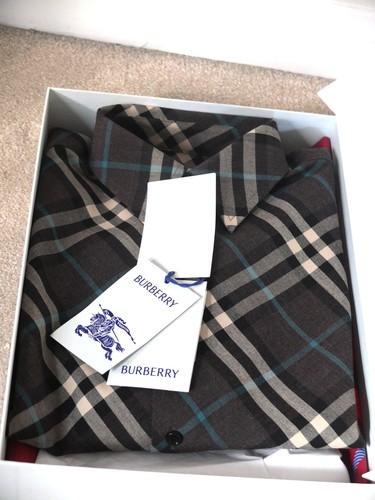 Burberry check men shirt - check,