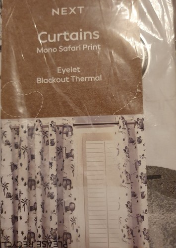 Safari mono print curtains for - safari,