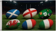 Rugby 6 Six Nations Polyester
