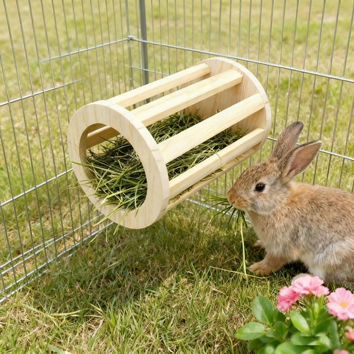 Rabbit hay feeder food - hay, manger