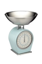 Living Nostalgia Vingtage Blue Mechanical Scale with Old-fashioned Analogue Dial