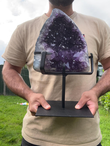 Large amethyst crystal - large, on