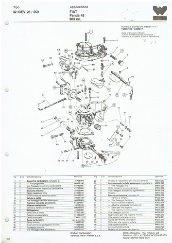 Fiat panda mk1 - panda, weber