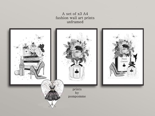 Fashion wall art - wall, art,