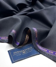 Blue Sharkskin Wool & Silk