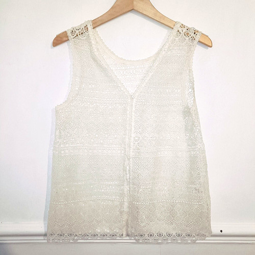 Womens cream waistcoat top - womens,
