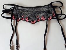 Shirley of Hollywood Size M Snake Suspender Belt Stretch Garter Belt Lingerie