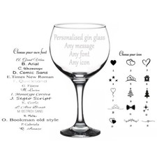 Personalised Gin Glass