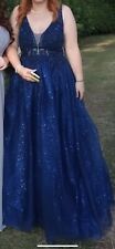 Mascara Navy Blue Prom Dress