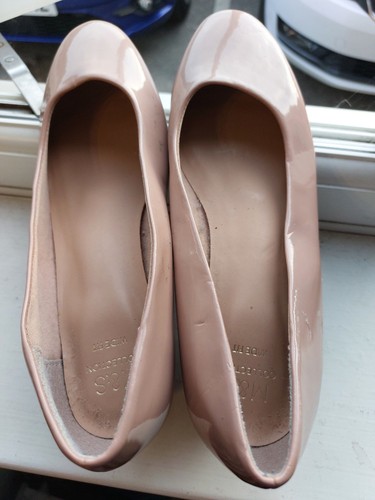 Stylish women nude patent - nude,