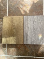 2 x Oak Laminate Flooring Samples 12mm