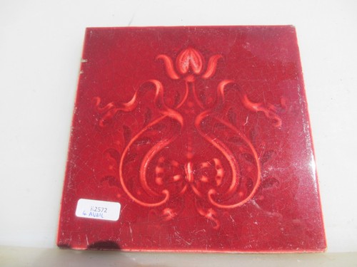 Vintage ceramic tile floral - vintage,