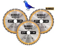 DEWALT Mitre Circular Saw Blade 216 x 30mm 24T/40T Triple Pack DT1962