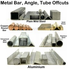 Metal BAR OFFCUTS Off Cut EXTRUSIONS SECTIONS Round Flat Square Angle Tube Steel