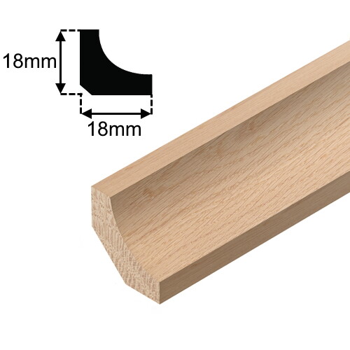 Scotia coving oak decorative - scotia,