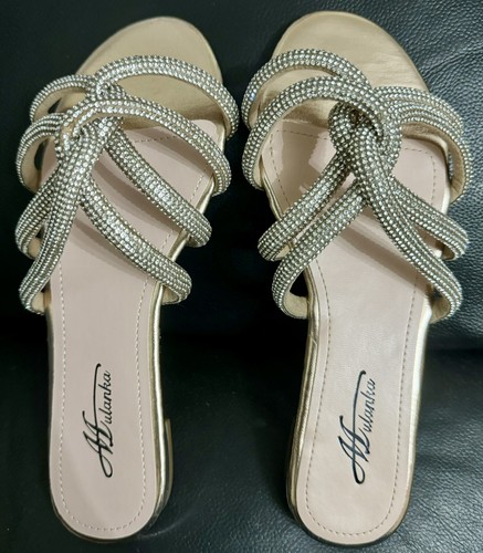 Womens slip sparkly - on,