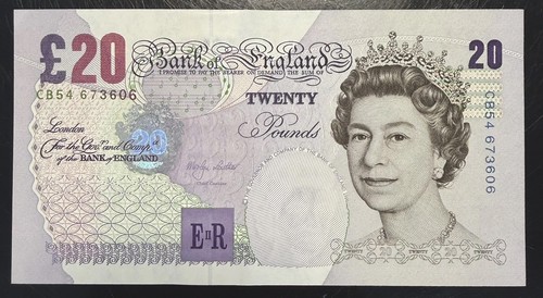 Old twenty pound note - old,
