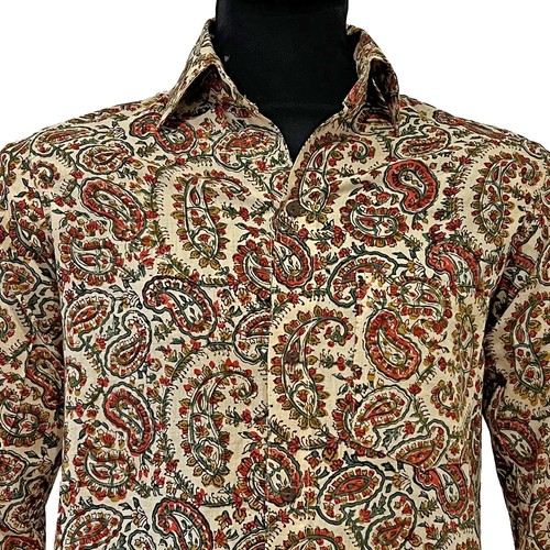 Statement shirt paisley block - statement,