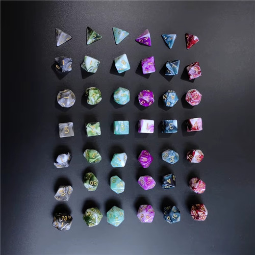 7pcs dual color - color, dnd