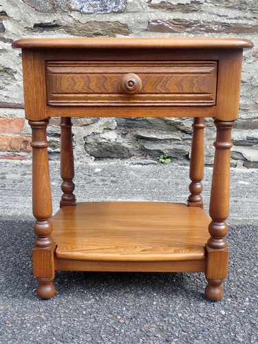Ercol bedside lamp table