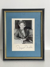 Margaret Thatcher Signature On