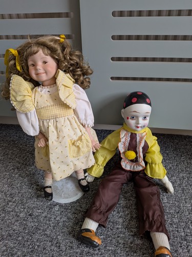 Porcelain dolls girl - porcelain, &