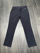 Daily Sports Ladies Golf Trousers - Navy Size 16 Straight 32in Leg Quick Dry New