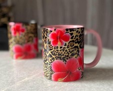 Leopard Print & Pink Hibiscus