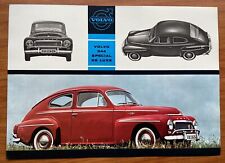 VOLVO PV 544 orig 1961  Sales Brochure PV544 Manual Part Handbook Amazon P1800