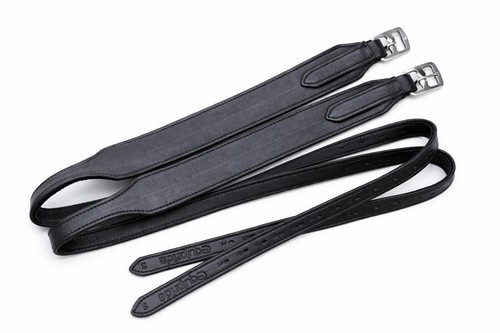 Wide jumping stirrup leathers - jumping,