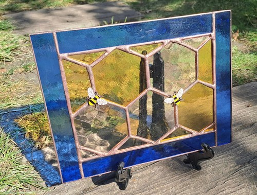 Stained glass panel - glass, panel/suncatcher