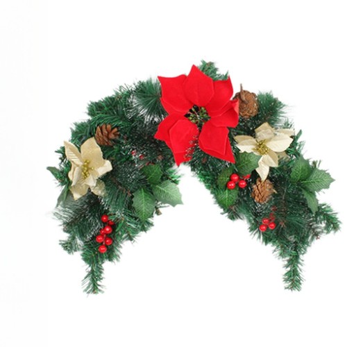 Black plastic christmas - christmas, wreath