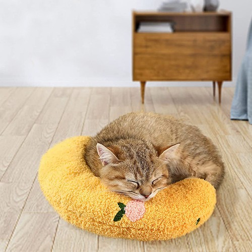 Yellow cat pillow deep sleep - deep,