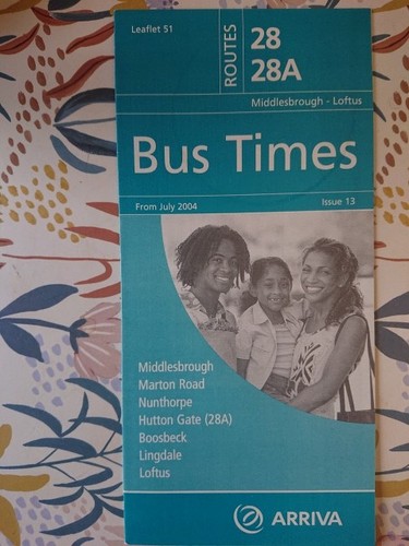 Arriva north east timetable - north,