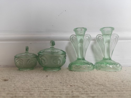 Art deco green - art, spiral